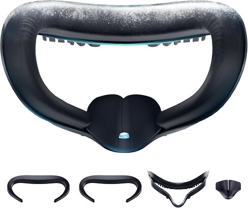 DESTEK Cooling Face Pad Compatible with Oculus Quest 2, Soft & Bouncy Face Cover Replacement (Includes 2 Coushions), with Sturdy Facial Interface and Secure Light-Blocking Nose Guard in Kuwait