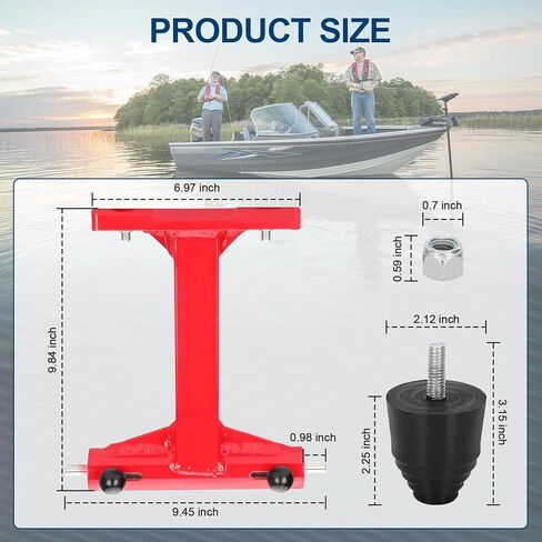 موفر ترانسوم خارجي رباعي الأشواط، دعم قطر المحرك، دعم المحرك الخارجي، متوافق مع ميركوري 75/90/115/200/225/250/300HP 4 محركات سكتة دماغية ومحرك V6 جديد 175 حصان، أحمر in Kuwait