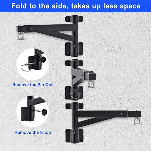 Kipika حقيبة ثقيلة شماعة مثبتة على الحائط، دعامة حقيبة ملاكمة شديدة التحمل للتدريب المنزلي وصالة الألعاب الرياضية، دعامة حقيبة ملاكمة قابلة للتعديل والتدوير للملاكمة، Muay Thai in Kuwait