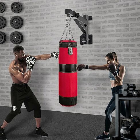 Kipika حقيبة ثقيلة شماعة مثبتة على الحائط، دعامة حقيبة ملاكمة شديدة التحمل للتدريب المنزلي وصالة الألعاب الرياضية، دعامة حقيبة ملاكمة قابلة للتعديل والتدوير للملاكمة، Muay Thai in Kuwait