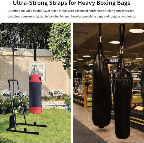 Heavy Bag Hanger Strap with Carabiner, Punching Bag Mount for Home Gym Training (1 Pack) in Saudi Arabia