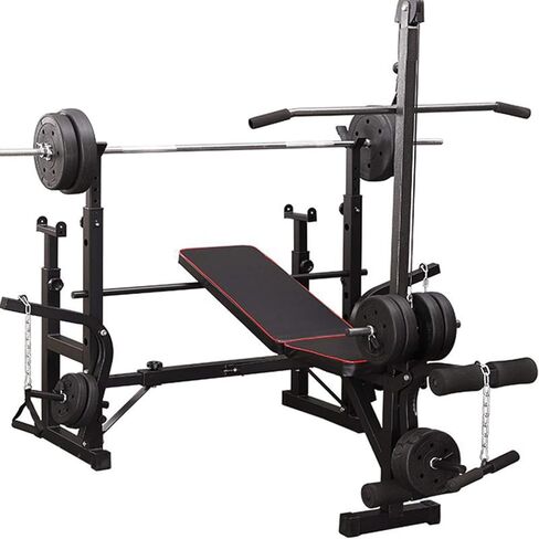 Olympic Bench Set, Bench Press for Full Body Workout & Home Gym Exercise, Fitness Machine Bench Strength Weights Equipment Without Barbell in Saudi Arabia