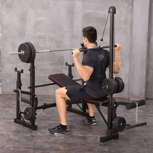 Olympic Bench Set, Bench Press for Full Body Workout & Home Gym Exercise, Fitness Machine Bench Strength Weights Equipment Without Barbell in Saudi Arabia