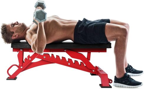 Weight Adjustable Workout for Home Gym Strength Training (Red) in Kuwait