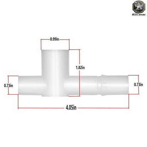 4A0177-01 Sanoprene Tee for Hoshizaki Ice Machines, 3-Way Water Line Connector in Saudi Arabia