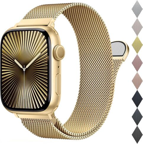 حلقة Mesh Mesh Mesh Mesh متوافقة مع Apple Watch Band 40mm 41mm 38mm 42mm Series SE 10 9 8 7 6 5 4 3 2 1 in Saudi Arabia
