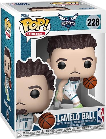 Funko Pop! NBA: Hornets - LaMelo Ball - Home Uniform - Collectable Vinyl Figure - Gift Idea - Official Merchandise - Toys for Kids & Adults - Sports Fans - Model Figure for Collectors and Display in Saudi Arabia