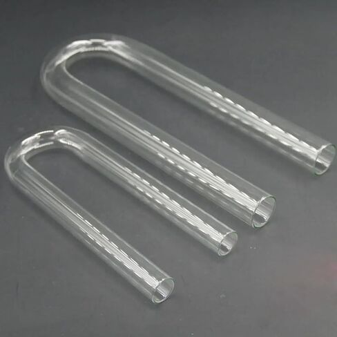 1pcs Lab Glass Drying Tubes, U-Shape Absorption Tube Set With 5 Different Sizes (8/15/18/20/25mm X 100-200mm), High-Temperature Borosilicate Glass For Electrolysis, Gas Drying & Lab Use(8x100mm) in Saudi Arabia