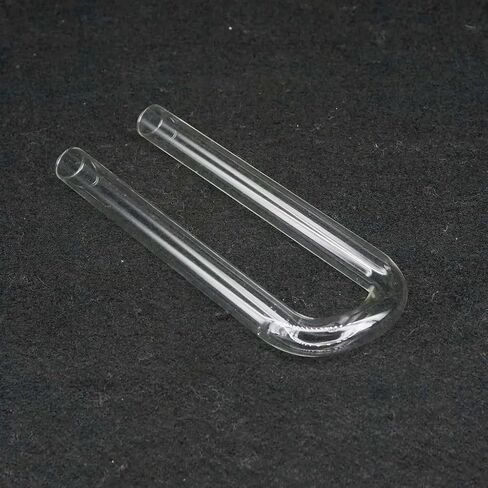 1pcs Lab Glass Drying Tubes, U-Shape Absorption Tube Set With 5 Different Sizes (8/15/18/20/25mm X 100-200mm), High-Temperature Borosilicate Glass For Electrolysis, Gas Drying & Lab Use(8x100mm) in Saudi Arabia