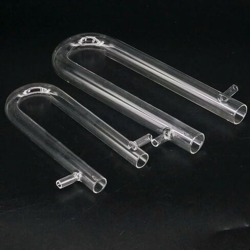 1pcs15x150 18x180 20x200 25x200mm Glass Drying Tube Adapter U Shape with Side Arm(15x150mm) in Saudi Arabia
