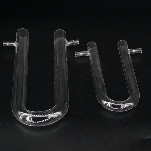 1pcs15x150 18x180 20x200 25x200mm Glass Drying Tube Adapter U Shape with Side Arm(15x150mm) in Saudi Arabia