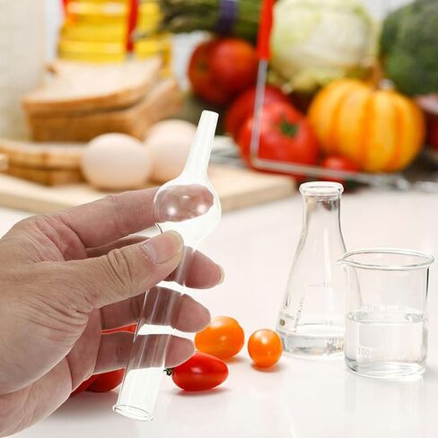 أنبوب تجفيف ذو كرة واحدة Luxshiny أنبوب مختبر من زجاج البورسليكات لتجارب الكيمياء معدات المختبرات العلمية التعليمية in Kuwait