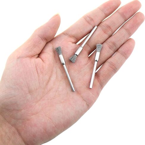 22PCS 3x5x50mm Steel Cleaning End Brush Pen Metal Rotary Tool for Polishing Timber and Metal Materials in Saudi Arabia