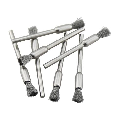22PCS 3x5x50mm Steel Cleaning End Brush Pen Metal Rotary Tool for Polishing Timber and Metal Materials in Saudi Arabia