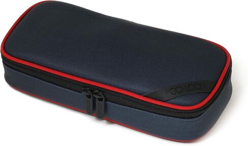 Loonloon 663 Stone Pencil Case Gray Dark-CARRE CARGE SECTION MULTI PEN POUCH مع مقسم ، مدرسة ، كلية ، مكتب ، منظم قرطاسية للطلاب in Kuwait