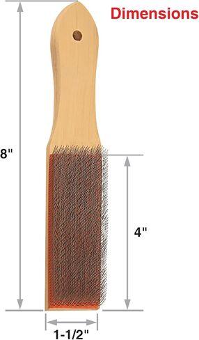 IVY Classic 12130 8" File Brush, Steel Bristles, 1/Card in Saudi Arabia