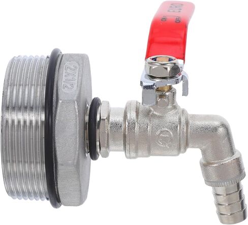 Garneck Water Drum Faucet Replacement with Leakproof Washer Brass IBC Tank Tap Adapter for Buckets Outdoor Garden Spigot Handle Valve for Industrial and Residential Use in Kuwait