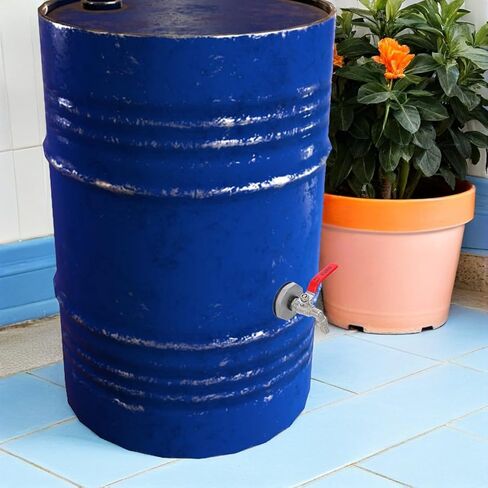 Garneck Water Drum Faucet Replacement with Leakproof Washer Brass IBC Tank Tap Adapter for Buckets Outdoor Garden Spigot Handle Valve for Industrial and Residential Use in Kuwait