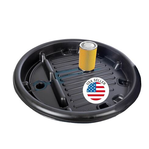DENIOS® Drum Funnel - Extra Large Poly Drum Funnel for 55 Gallon Drums, Wide Mouth Design for Easy Pouring, Large Funnel for Liquids, Durable & Chemical Resistant in Kuwait