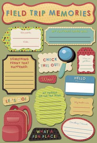 KAREN FOSTER Acid and Lignin Free Scrapbooking Sticker Sheet, I'm in Kindergarten in Saudi Arabia