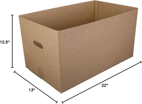 Kraft 22" x 13" x 12-1/2" Corrugated Handle Carry Out Box, Case of 25 in Saudi Arabia
