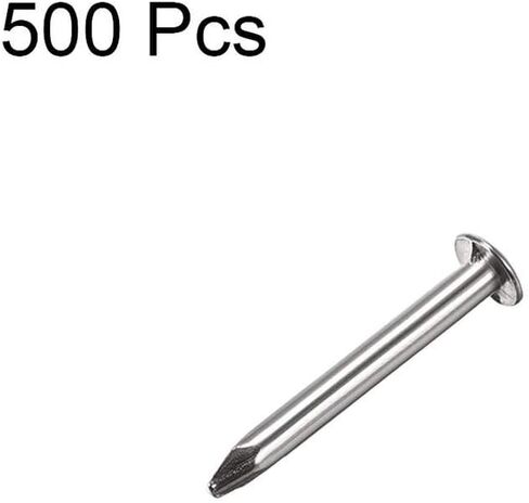 Stainless Steel Hardware Nails, 500pcs Small Nail 1.4mm X 13mm, Used for DIY Decoration Picture Wooden Box Household Accessories in Saudi Arabia