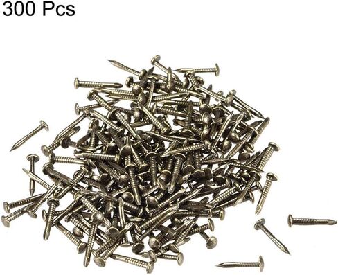 Stainless Steel Hardware Nails, 300pcs 1mm X 10mm, Used for DIY Decoration Home Accessories Bronze Color high Quality Carbon Steel in Saudi Arabia