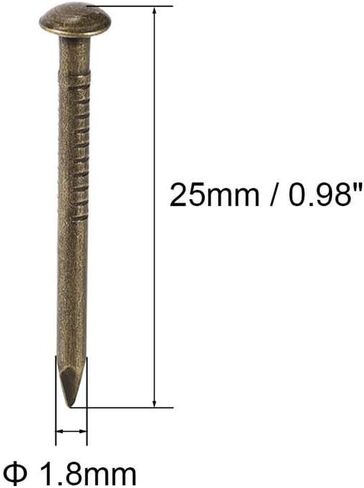 Stainless Steel Hardware Nails, 100 1.8mm X 25mm, Used for DIY Decoration Picture Wooden Box Household Accessories in Saudi Arabia