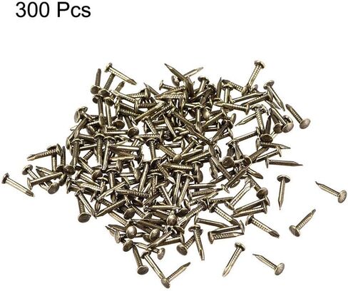 Stainless Steel Hardware Nails, 300, 1mmX8mm for DIY Decoration Pictures, Wooden Box Household Accessories, Bronze in Saudi Arabia