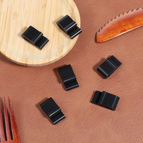 6 Pcs Dutch Oven Lid Protector Clips, Non-Slip Dutch Oven Lid Protector Clips Pot Lids Bumper Accessories for Baking Stacking, Black in Saudi Arabia