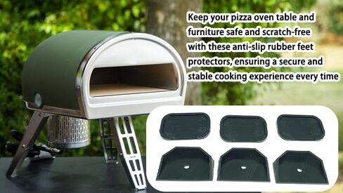 Fit Gozney Roccbox Oven Rubber Feet & Pedestals (6-Pack) - Anti-Slip Silicone Shoes and Stand Accessories in Kuwait