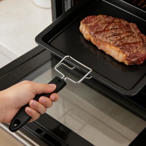 2 Pack Oven Rack Puller Quickly Remove Air Fryer Tray for Oven Air Fryer Accessories with Scald Resistant Handle in Saudi Arabia