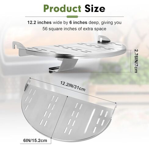 Oven Shelf Compatible with Gozney roccbox Pizza Oven，Provides Space for Easy Removal, Insertion and Rotation of Pizzas and is Made of 304 Stainless Steel with Ventilation Holes in Saudi Arabia