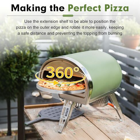 Oven Shelf Compatible with Gozney roccbox Pizza Oven，Provides Space for Easy Removal, Insertion and Rotation of Pizzas and is Made of 304 Stainless Steel with Ventilation Holes in Saudi Arabia