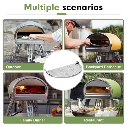 Oven Shelf Compatible with Gozney roccbox Pizza Oven，Provides Space for Easy Removal, Insertion and Rotation of Pizzas and is Made of 304 Stainless Steel with Ventilation Holes in Saudi Arabia