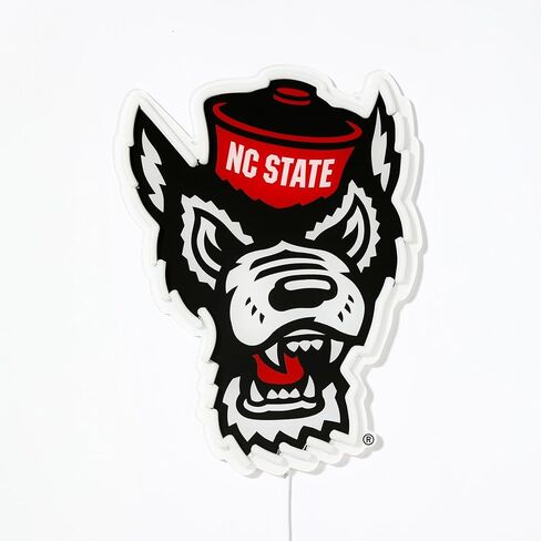 Saturday Neon Officially Licensed NCAA NC State Wolfpack LED Neon Sign, 11.18" x 15", Acrylic, Perfect for Fans and Alumni in Kuwait