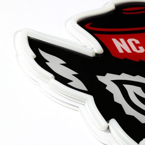 Saturday Neon Officially Licensed NCAA NC State Wolfpack LED Neon Sign, 11.18" x 15", Acrylic, Perfect for Fans and Alumni in Kuwait