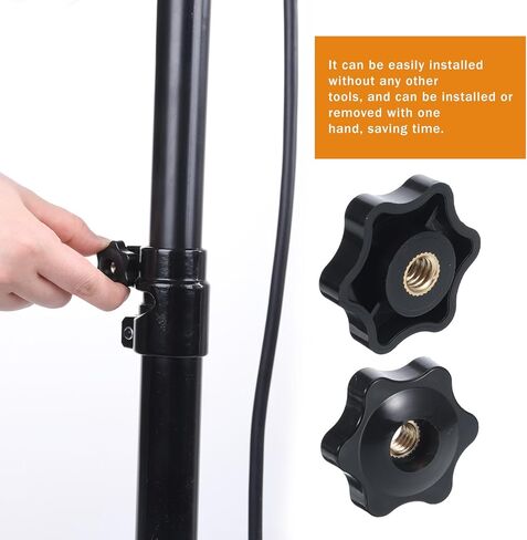 6 PCS 1/4-20 Knob Black 6 Star Knobs Threaded Knobs 1/4-20 Hand Tighten Clamping Knob for T Track Bolts JigsKnobs,Sawing Machine in Saudi Arabia
