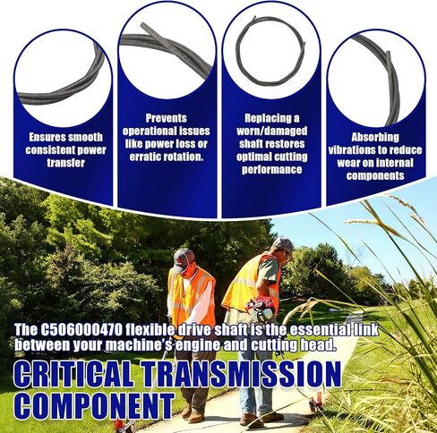 C506000470 عمود محرك مرن لكابل عمود الإدارة المرن للصدى والحواف A32000120 لأجزاء Echo SRM-225، SRM-2620، SRM-3020،150 weedeater in Kuwait