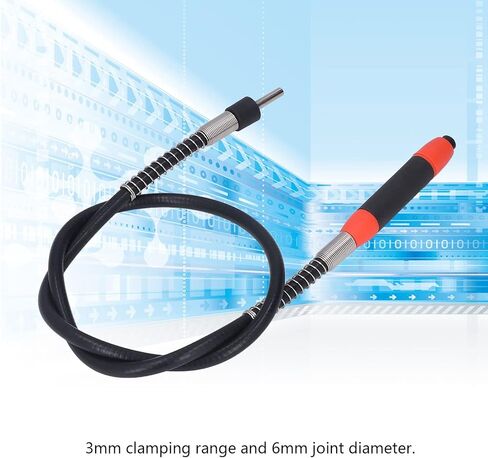 Flexible Shaft Extension Cord, 3mm Clamping Flex Shaft Adapter Attachment with 6mm Connector, Drill Shaft Extension for Drill Grinder in Kuwait