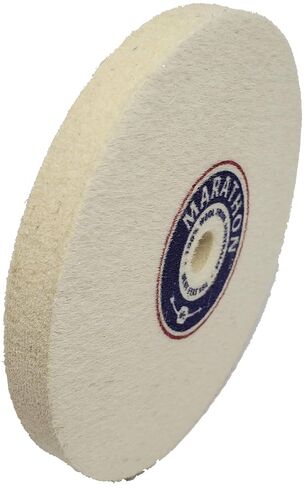 Marathon 5" Felt Honing Wheel, 1/2"" Thick, 1/2" Arbor Hole, Medium Density in Kuwait