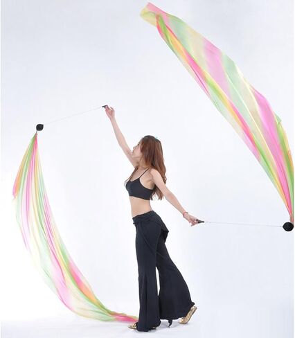 قطعتان من كرات الحجاب الحريري للرقص الشرقي مع سلسلة قابلة للتعديل in Kuwait