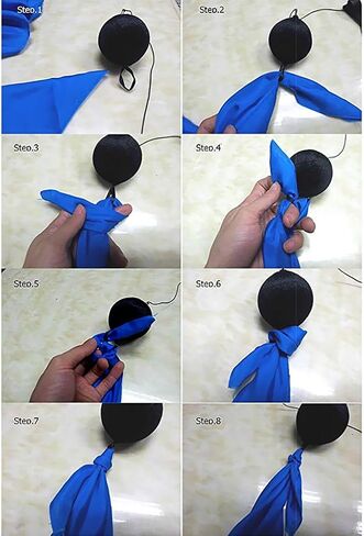 قطعتان من كرات الحجاب الحريري للرقص الشرقي مع سلسلة قابلة للتعديل in Kuwait