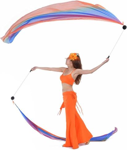 1 Pair Poi Throwing Balls Indian Stage Party Belly Dancing, 6 in Kuwait