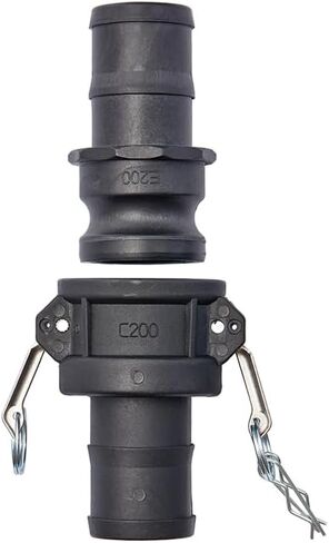 قطعتان من تركيبات Camlock من مادة البولي بروبيلين (2 بوصة وصلة أنثى الجزء C × نهاية خرطوم) تجهيزات خرطوم الكامة والأخدود + قطعتان من تركيبات قفل كامة PP (2 بوصة محول ذكر الجزء E × نهاية الخرطوم) in Kuwait