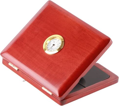 Yosoo Alto Sax Case, Wood 5 Reeds Holding Storing Box Instrument Case for 5 Reeds Solid, Saxophone Clarinet Alto Saxophone with Hygrometer Clarinet Solid (Amber) in Kuwait