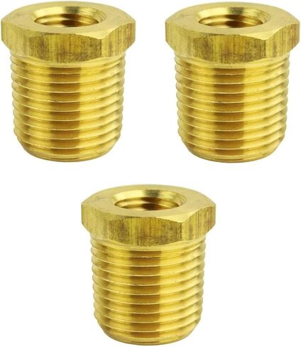 28106 تركيب مخفض الضاغط - لأجزاء نظام أنابيب الهواء المضغوط 28106-3 عبوات - محول مخفضات الخيوط - 1/2 بوصة MNPT × 1/4 بوصة FNPT البطانات النحاسية الصلبة 1200 رطل لكل بوصة مربعة 3 عبوات شديدة التحمل in Kuwait