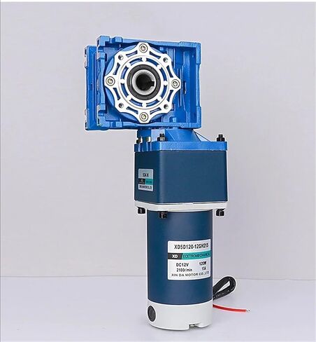 120W NMRV40 DC Geared Turbo Motor 12V 24V Two-Stage Geared Motor with Dual Output Shaft CW CCW with Self-Locking Function(1RPM,24V) in Saudi Arabia