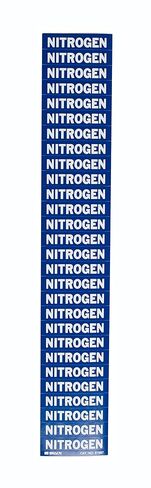 Brady 91997-PK, NITROGEN Pipe Marker White on Blue 28 per Card, 5 PK, Legend 'NITROGEN' in Saudi Arabia