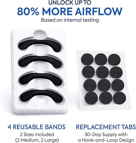 Nasal Strips for Snoring, Nose Strips for Breathing, Extra Strength Nasal Strips to Improve Breathing & Sleep Quality, Comfortable Sleep Strips for Men & Women, 30 Count (Black, Large) in Saudi Arabia